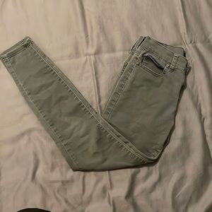 Aeropostale green skinny high waisted pants size 0/Small